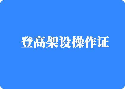 插B大屌穴在线观看登高架设操作证